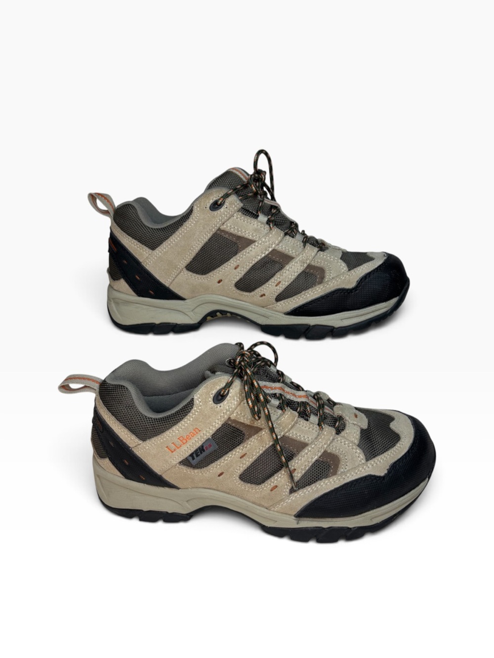 L.L. Bean Tek 2.5 Women’s Beige and Black Trail Hiking Sneakers Waterproof